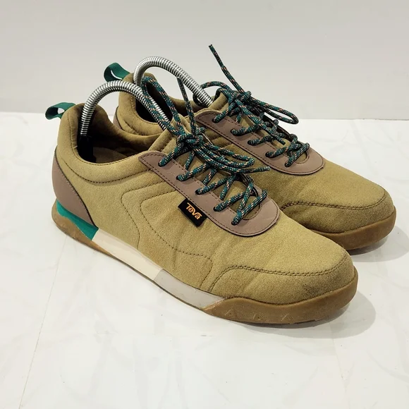 Teva Wyldland Aloe Olive Green Hiking Outdoor Canvas Women's Shoes 9.5 - Picture 2 of 9